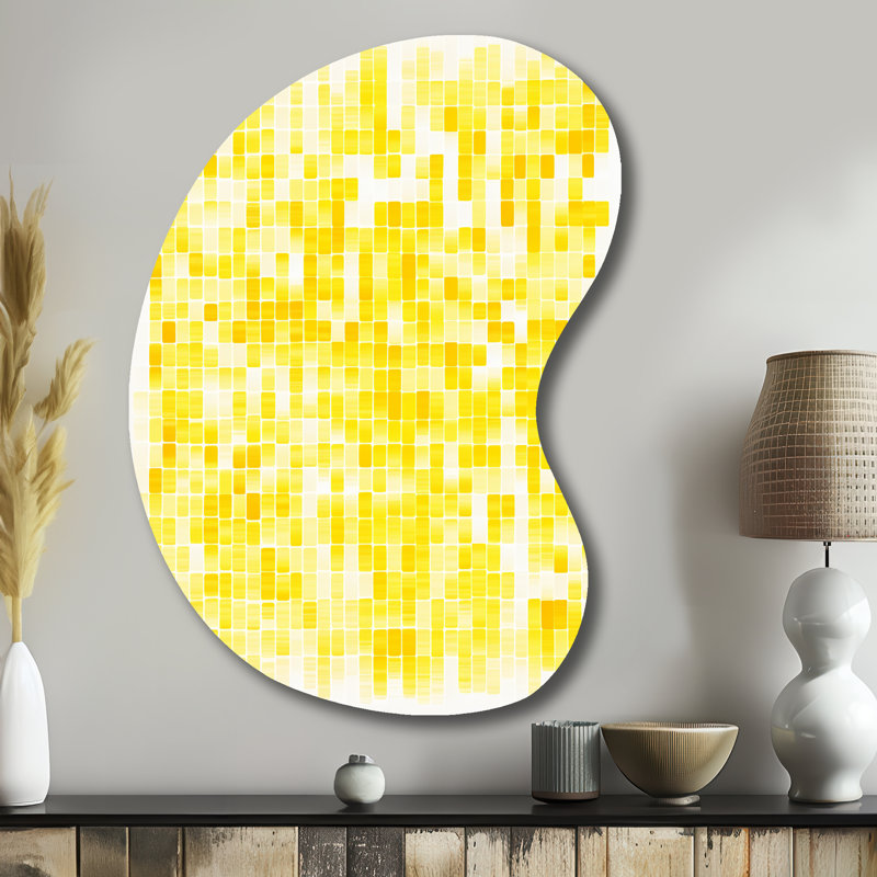 Chloette - forme géométrique de flèche moderne - art mural métallique asymétrique, H 39 po x l 28 po