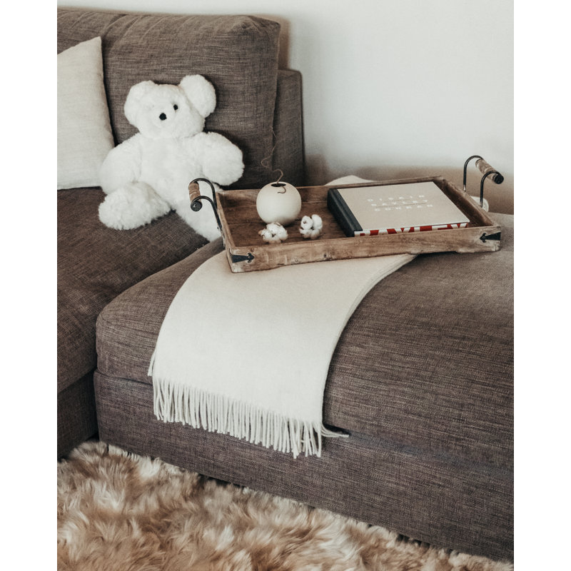 Alpaca Sandoy Throw, Beige