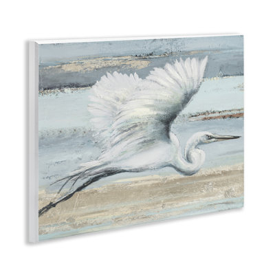«Soering Great Egret», art mural sur toile, design par Patricia Pinto