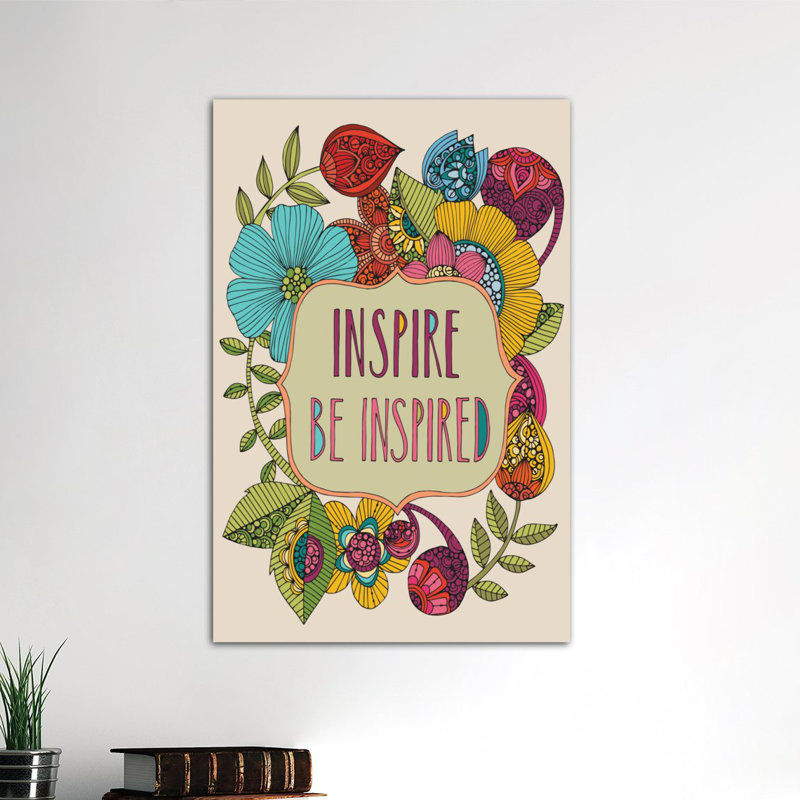 Inspire Be Inspired, impression sur toile tendue, H 40 po x l 26 po x P 1,5 po, Toile tendue