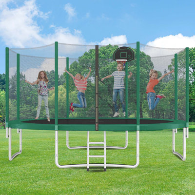 Trampoline polyvalent pour enfants avec caractéristiques de sécurité et fabrication robuste