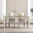American light luxury and simple dining table Mahogany Rectangular Solid Wood Top with Solid Wood Base Dining Table-100529501