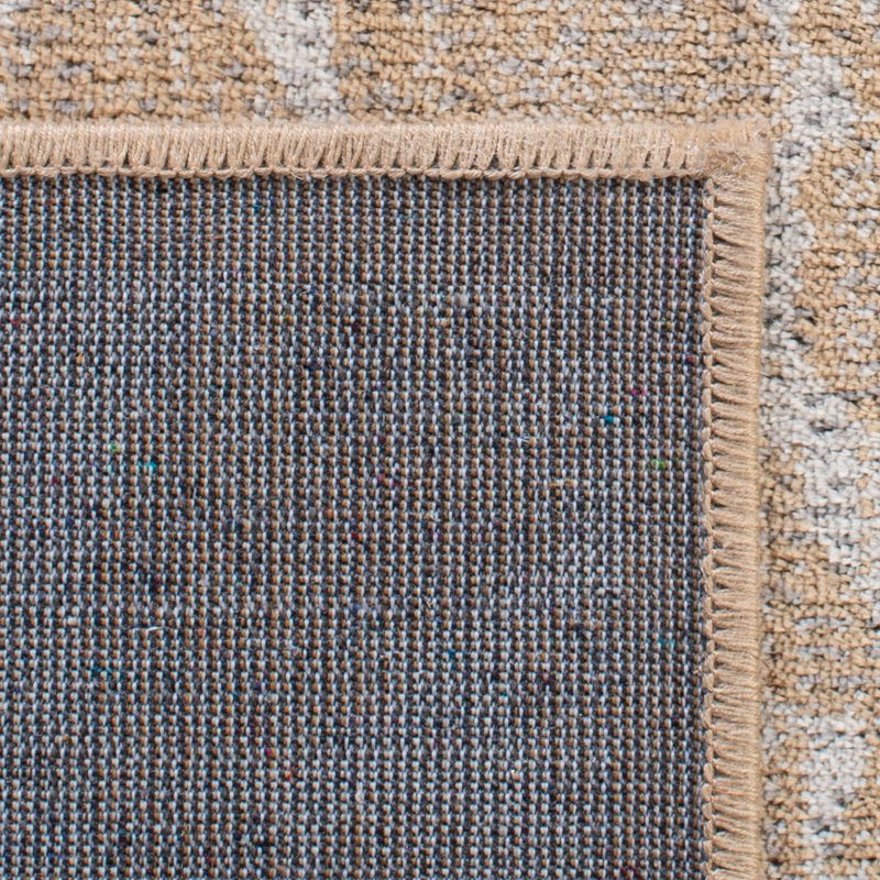 Atlas Ivory and Beige Rectangular Viscose Area Rug