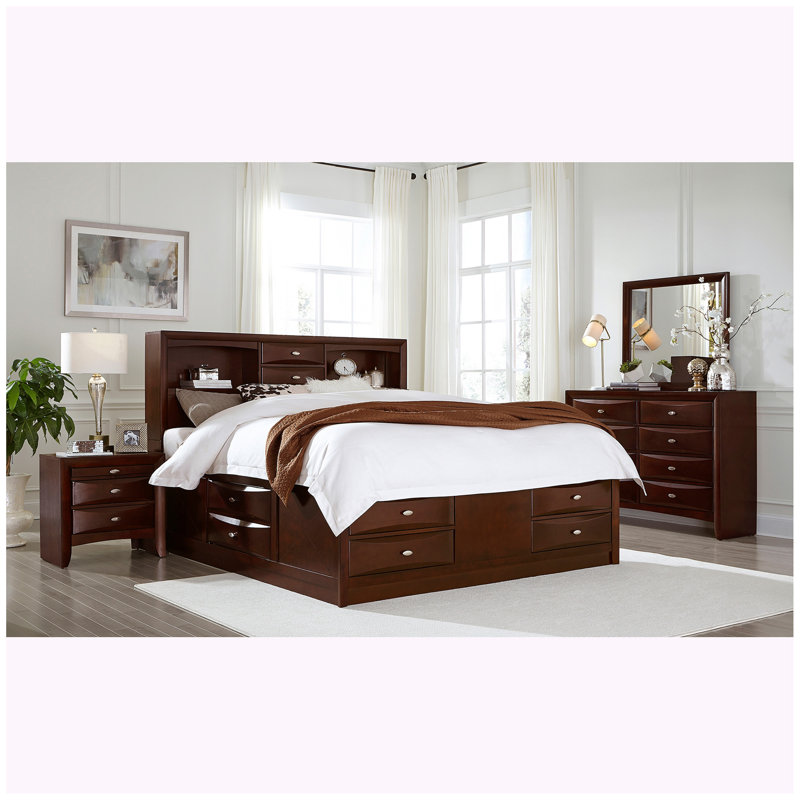 Table de chevet LUCILLE MERLOT, Noyer brun