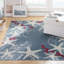 Tapis bleu marine Starfish-70002990