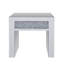 Table de bout en miroir et faux diamants