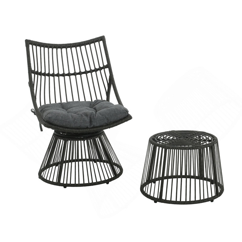 CHAISE ET TABLE D'APPOINT ELAINE