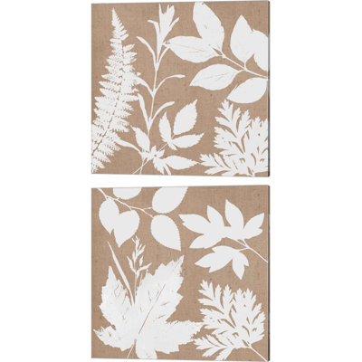 Leaves of Inspiration Neutral B by Studio Mousseau - 2 Piece Wrapped Canvas Painting Set -  Red Barrel StudioÂ®, FF3250162F8442CD9C7277F1D1211D55