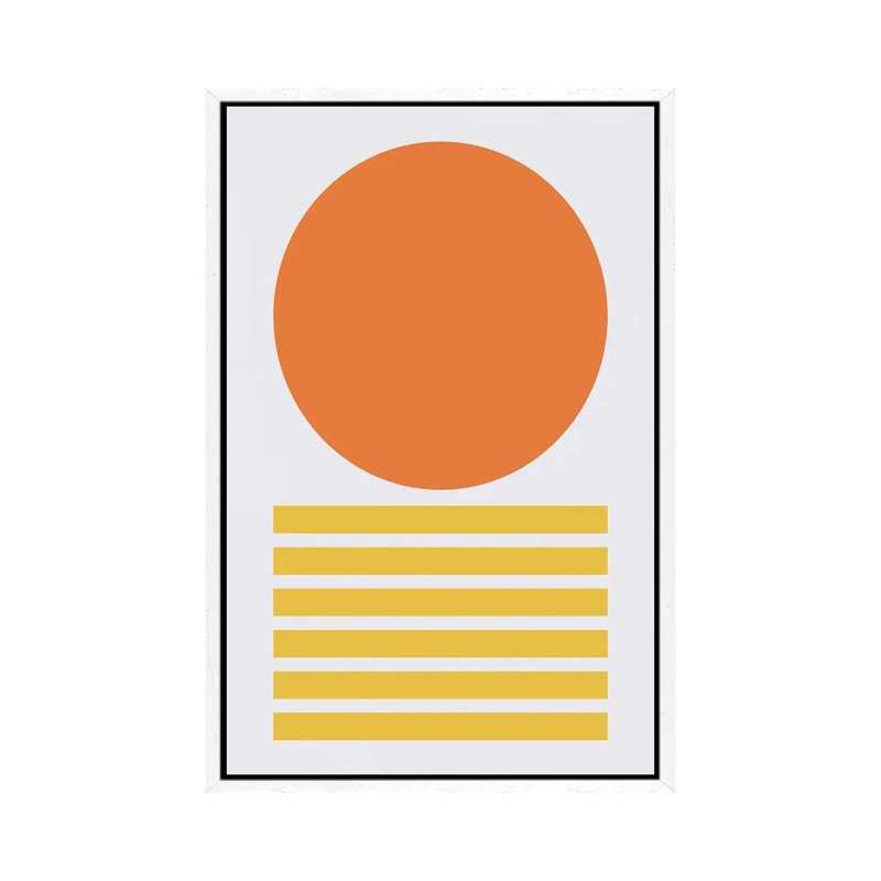 Print on Canvas, White Framed, 66.04 cm H x 45.72 cm W, Silver/White/Grenadier