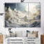 Abstrait Snowy Winter Mountains III - Art abstrait paysage mural-1696595969-1696595975