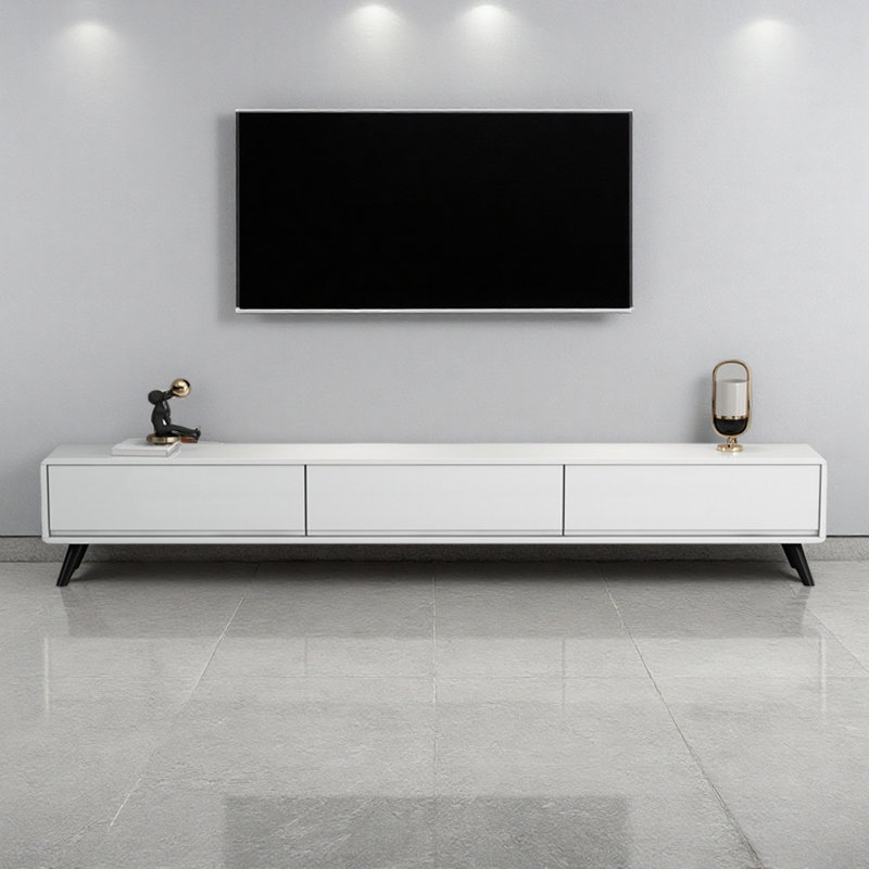 Meuble télé simple et moderne, H 16,53 po x L 63 po x l 11,81 po