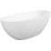 Luxury Handcrafted Freestanding Soaking Bathtub With Overflow In Matte White