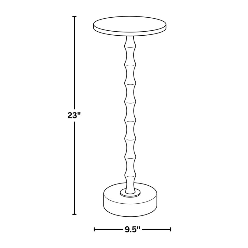 Table d'appoint Sylva de 23 po avec base en marbre