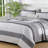 3-Piece Bohemian Stripe Quilt Set Lightweight Microfiber All Season-122938658-122938657