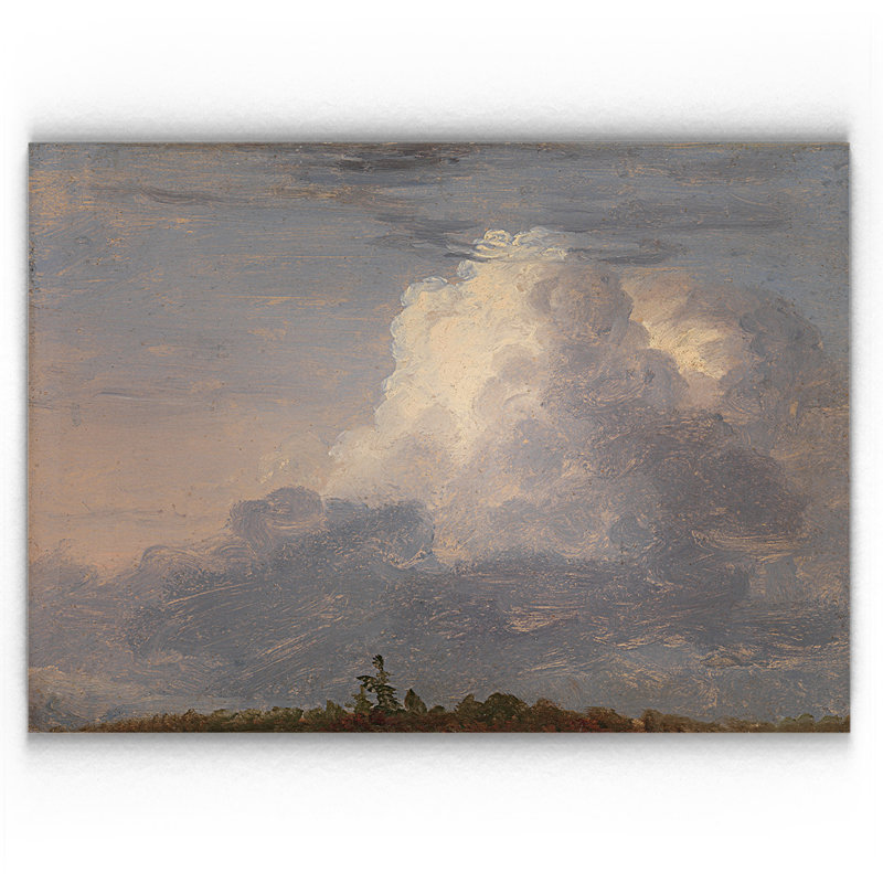 « clouds », impression, H 18 po x l 27 po x P 1,5 po, Toile tendue