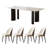 4 - Person Four Leg Dining Set-2130850074
