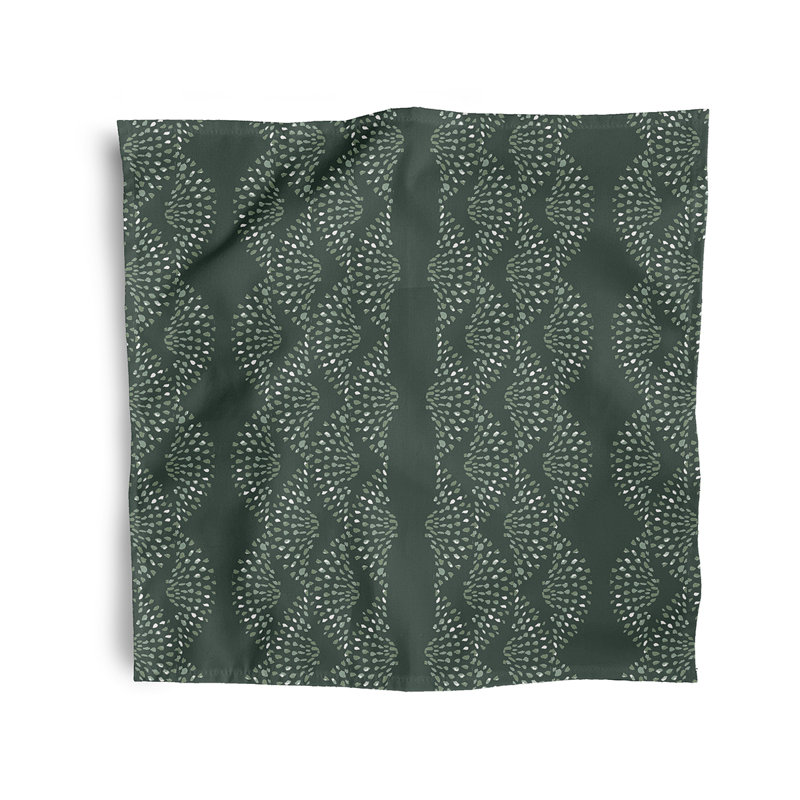 Charol Dotted Decor Napkins, Green