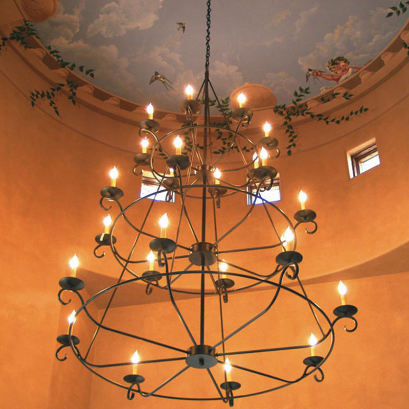 Estrella 24 - Light Chandelier, Gilded Tobacco, No Shade
