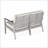 Eucalyptus Loveseat With Cushions, Driftwood Gray Finish-1749000977-1749001068