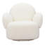 Chaise pivotante blanche