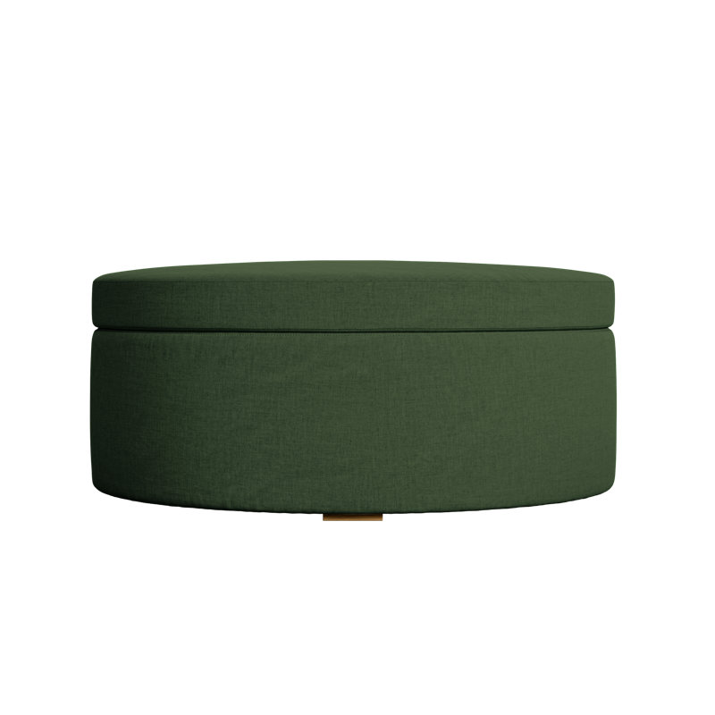 Evergreen Storage Ottoman, Fir Hemp Blend