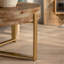 Table basse moderne d'épissure rétro moderne, plateau en bois de sapin avec pieds croisés-1131747783-1299563951