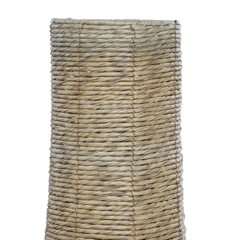 Grand vase de plancher Sabre Brown, H 43,5 po x l 14 po x P 14 po