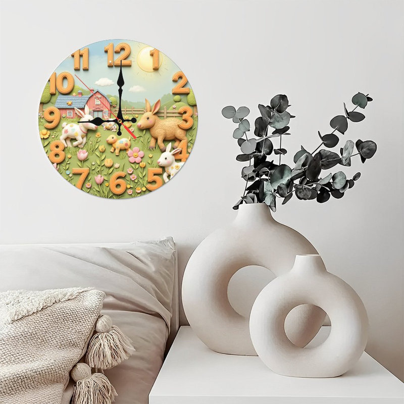 Horloge d'animaux de ferme