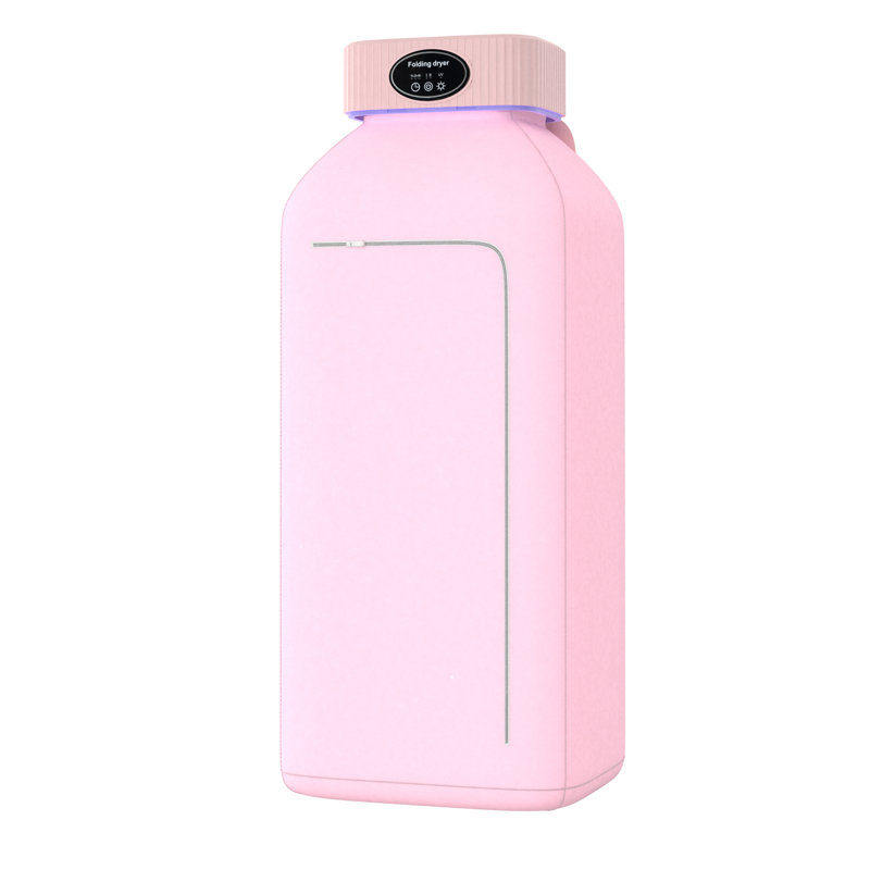 Séchoir à linge portatif, mini machine à sécher avec minuterie, Rose