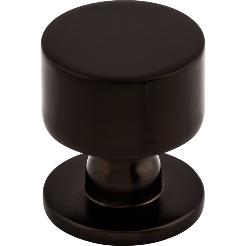 Lily Round Knob, 1 1/8" Knob Diameter, Oiled Rubbed Bronze