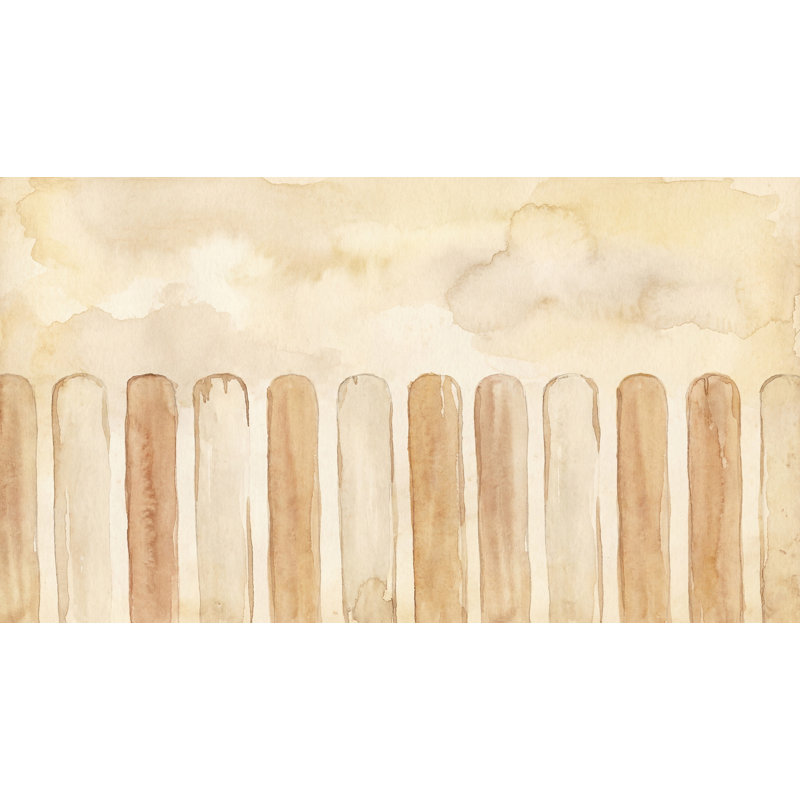 Décoration murale abstraite rayée à l'aquarelle, Non-Woven Nonpasted, 200 po x 120 po