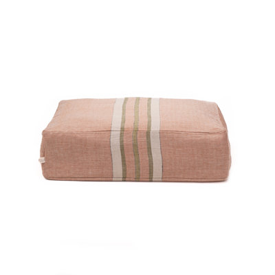 Islip Pet Bed - Chestnut/Olive/Ivory Stripe - Medium