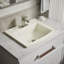 Lavabo de salle de bain rectangulaire encastré en porcelaine vitreuse avec trop-plein Archer®-19195597-10940432