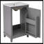 Meuble-lavabo simple 15,50 po avec plateau en céramique Mukkesh-44944457