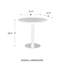 Table de salle à manger sur pied 31,5 po Abode-708317447-708513258