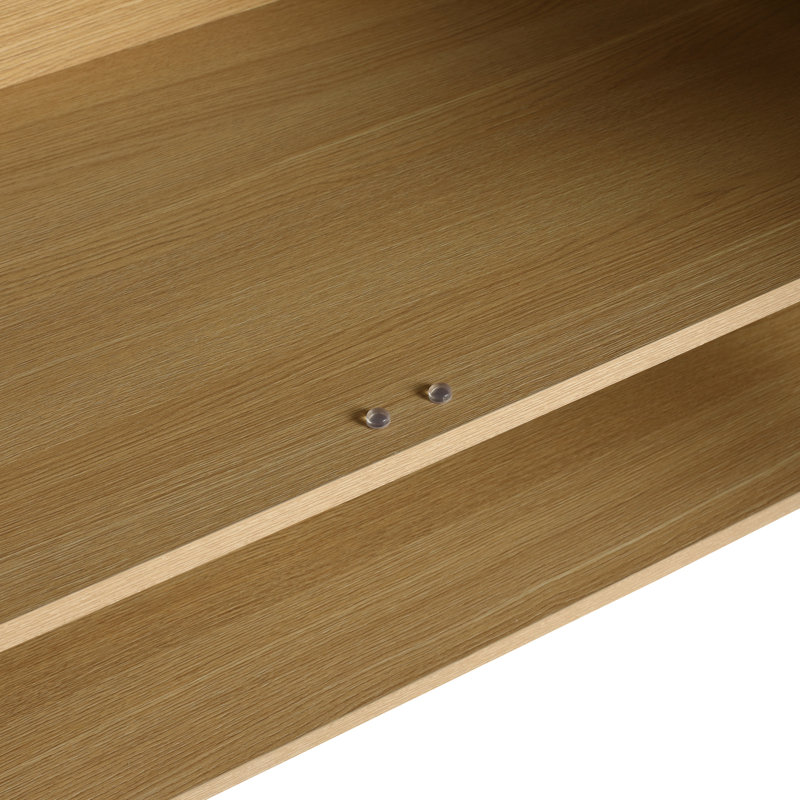 Meuble-lavabo de salle de bain 91 cm (36 po) - Structure en bois d'ingénierie, 2 portes à fermeture amortie, chêne moderne, grand espace de rangement, baignoire autoportante.