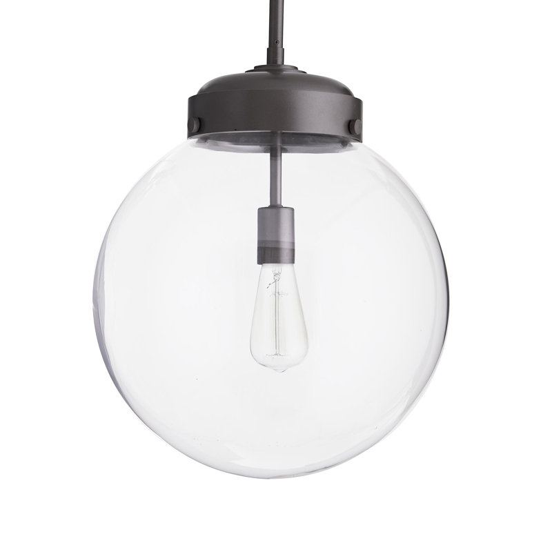 Reeves 1 - Light LED Outdoor Pendant, Aged Iron