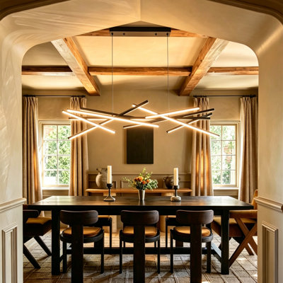 LED Modern Linear Light Kitchen Island Pendant Light