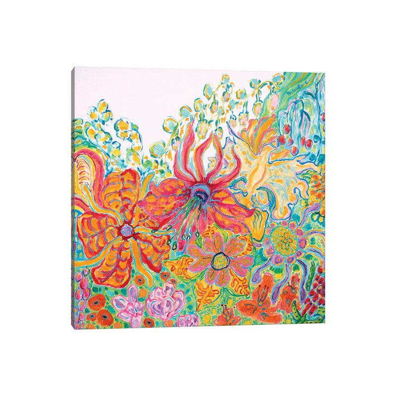 Fragrant Garden II by Misako Chida - Wrapped Canvas Painting 1 Piece Wrapped Canvas Painting, 66.04 cm H x 66.04 cm W