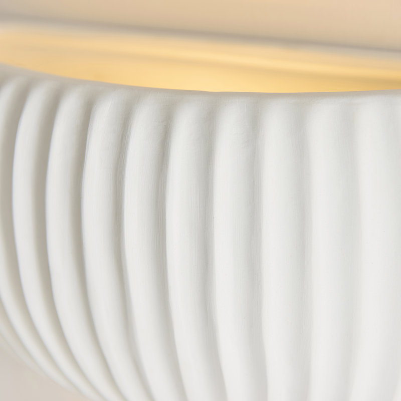 Ceramic Flush Mounted Sconce