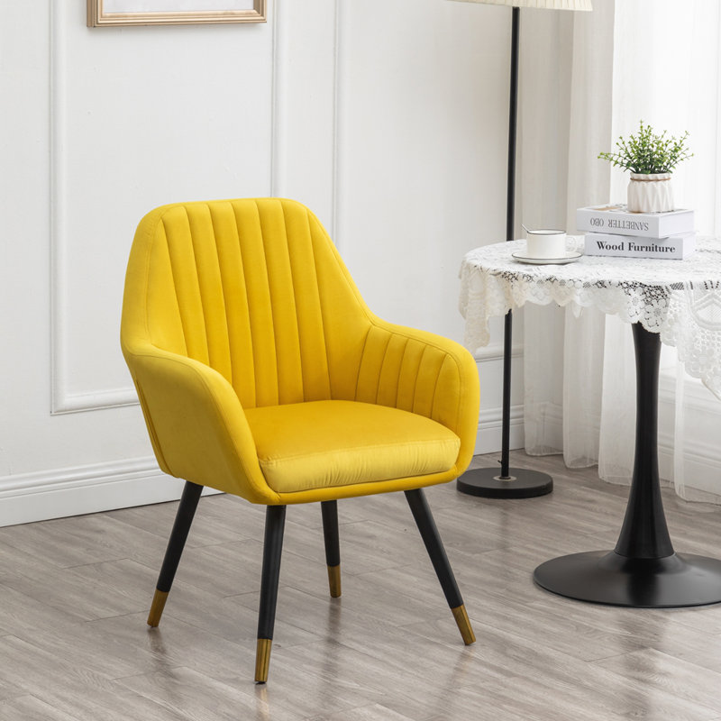 Fauteuil d'appoint contemporain en velours
