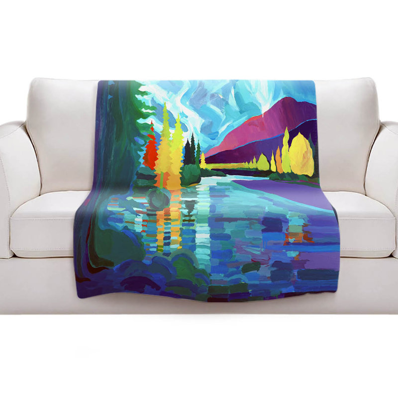 Couverture de sherpa doux reflection of tranquility, l 51 po x L 60 po