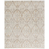 Hand-Knotted High-Quality Cream/Brown Area Rug