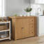 Solid Wood Kitchen Island-478934056