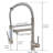 Solid Brass Kitchen Faucet, Pull Down , Brushed Nickel, 360 Rotatable, Single Handle, Sink Use Faucet With Out Nickel Plating, Contemporary Style-1500545780-1500545781