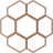30"OD x 12 3/4"ID x 1/4"T Florin Wood Fretwork Pierced Ceiling Medallion, Walnut-63411859-63411860
