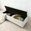 Banc de rangement rembourré 60 po Modern-672418732