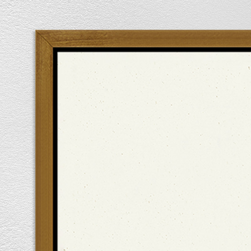 «Silvery Wave III» par Samuel Kane, peinture sur toile encadrée flottante