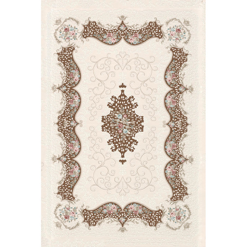 Premium Woven Area Rug, 5.9 x 9.2 Feet | 100% Polyester, 650 g/m² | Antibacterial, Non-Slip PVC Dot Underside, 0.3 in Pile Height | Machine Washable, 3D Digital Printing | Perfect for Living Room & Bedroom Decor