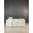 Huitt Solid Faux Marble Coffee Table – White Block Design with Printed Glass Design, 50" Modern Living Room Table-1564389001-1564389000
